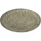 Ekena Millwork Raymond Ceiling Medallion (Fits Canopies up to 5 3/8"), 18"OD x 1 1/4"P, Castle Stone Crackle CM18RA2CSC - alternate 2
